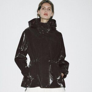 SHINY HOODED PARKA ZW COLLECTION